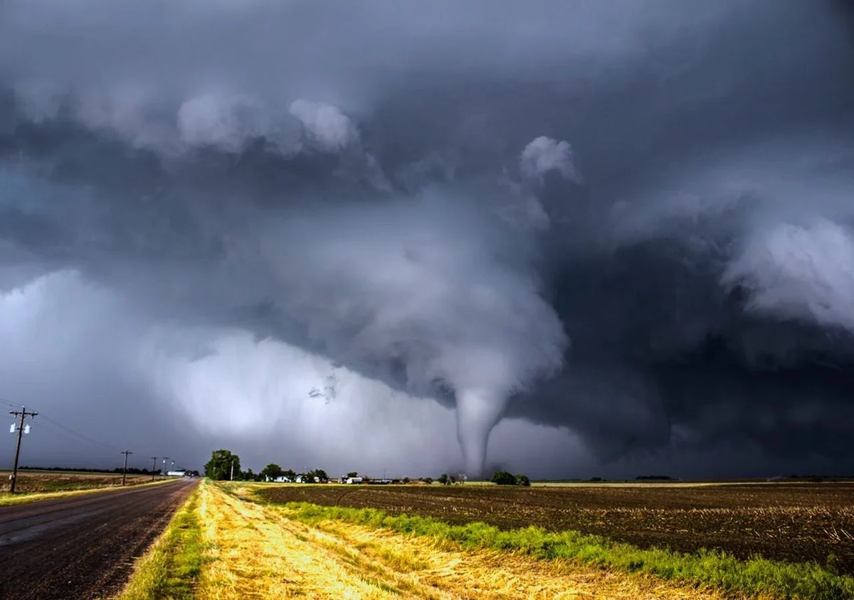 Un tornado en el campo