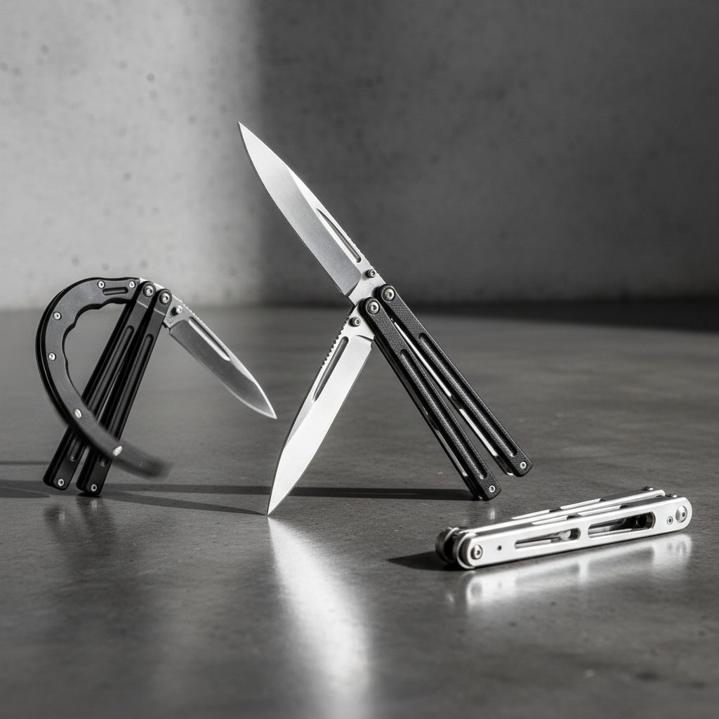 Balisongs y cuchillos mariposa para supervivencia