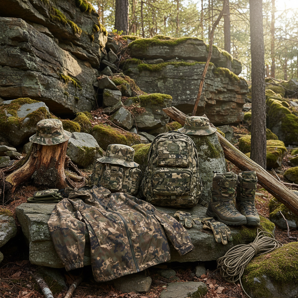 Camuflaje alternativo para supervivencia y outdoor