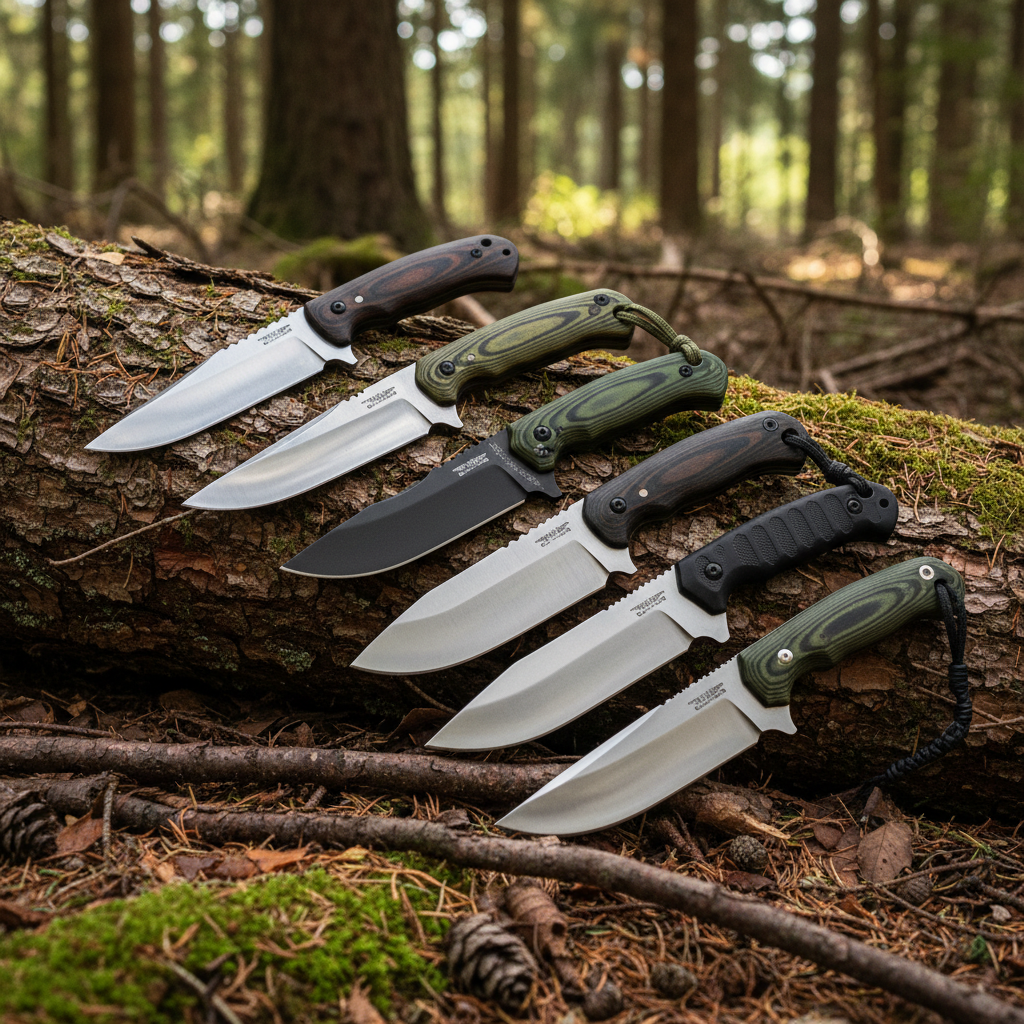Cuchillos de hoja fija para bushcraft y supervivencia