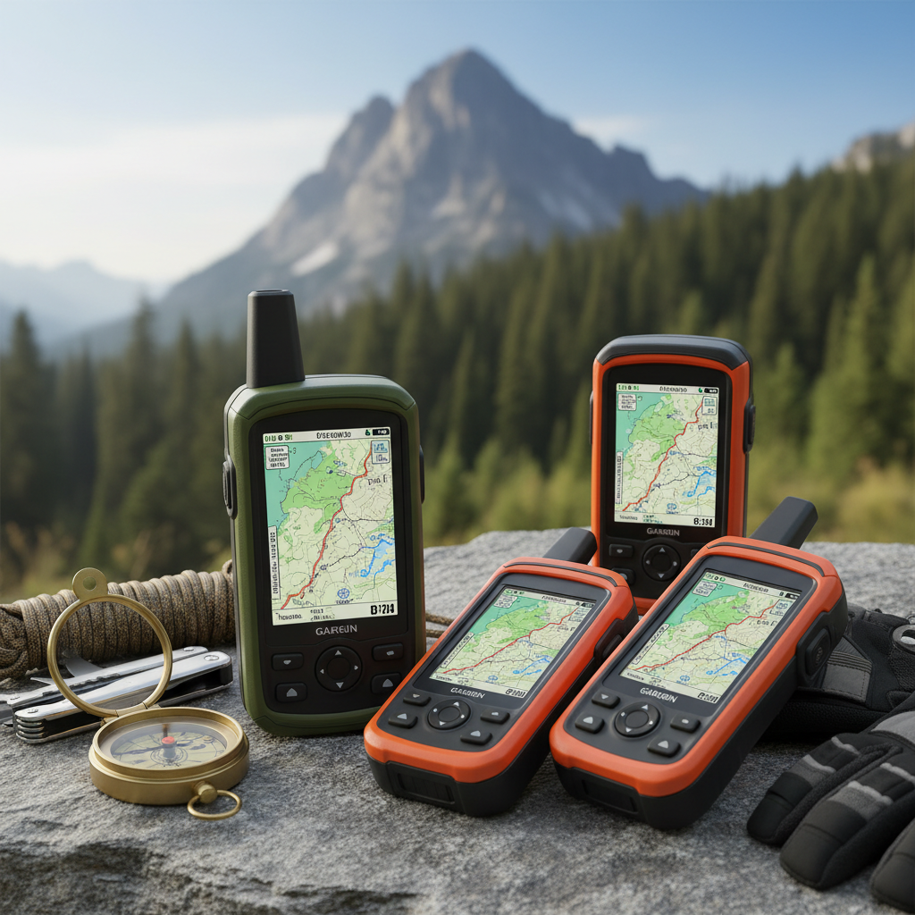 GPS resistentes al agua con mapas topográficos y larga batería sobre piedra, para senderismo, escalada y supervivencia