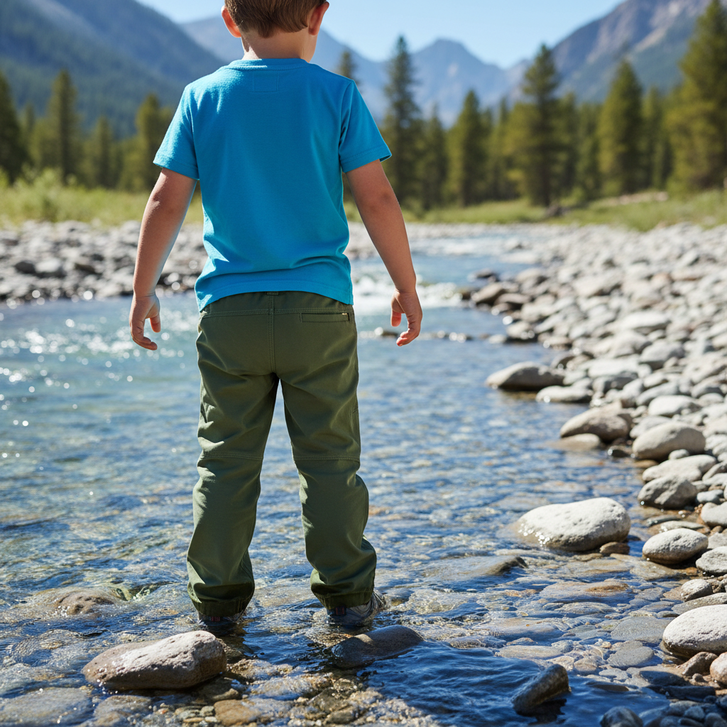Pantalones para niños outdoor río de montaña