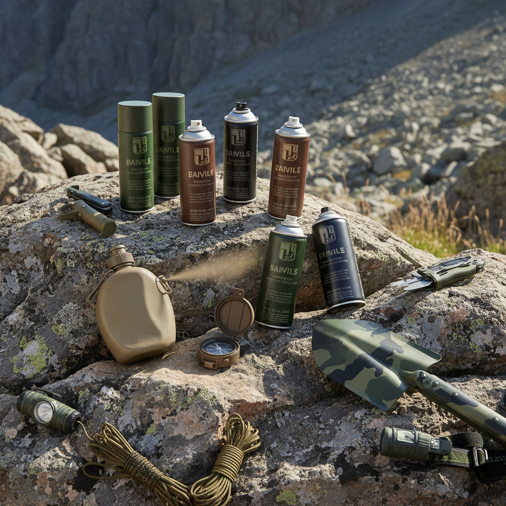 Pintura en aerosol para camuflaje y outdoor