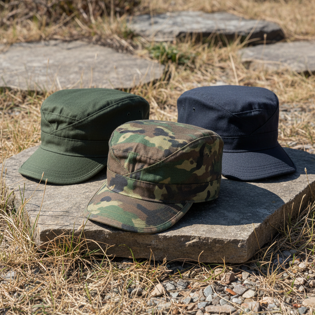 Tapas de forraje militares - garrison caps