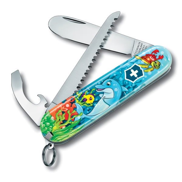 Navaja infantil Victorinox Dolphin Edition 84 mm con punta redondeada