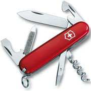 Navaja de bolsillo Sportsman 84 mm roja con anilla, 13 funciones