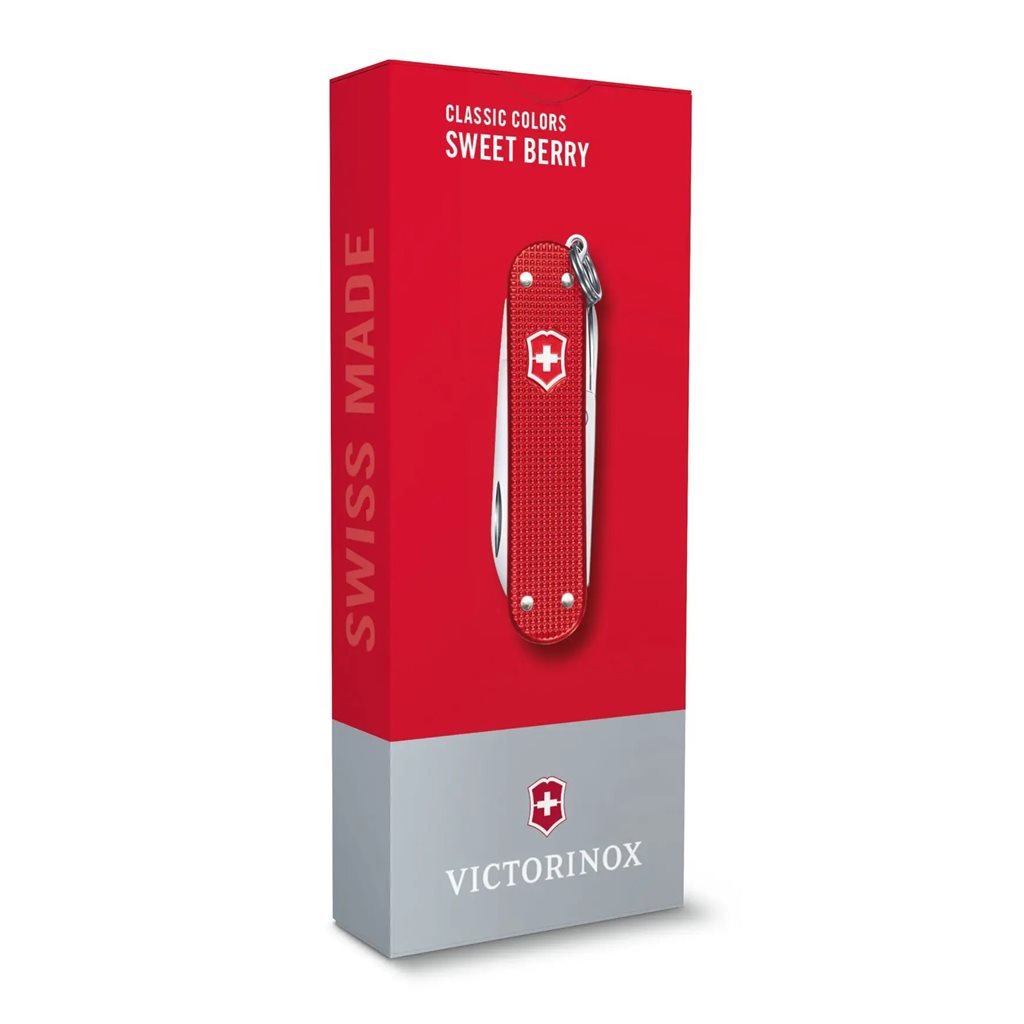 Navaja Victorinox Classic SD Alox 58mm Sweet Berry con acabado anodizado y 5 funciones