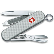 Navaja Victorinox Classic SD Alox 58 mm plateada, 5 funciones, acabado eloxado