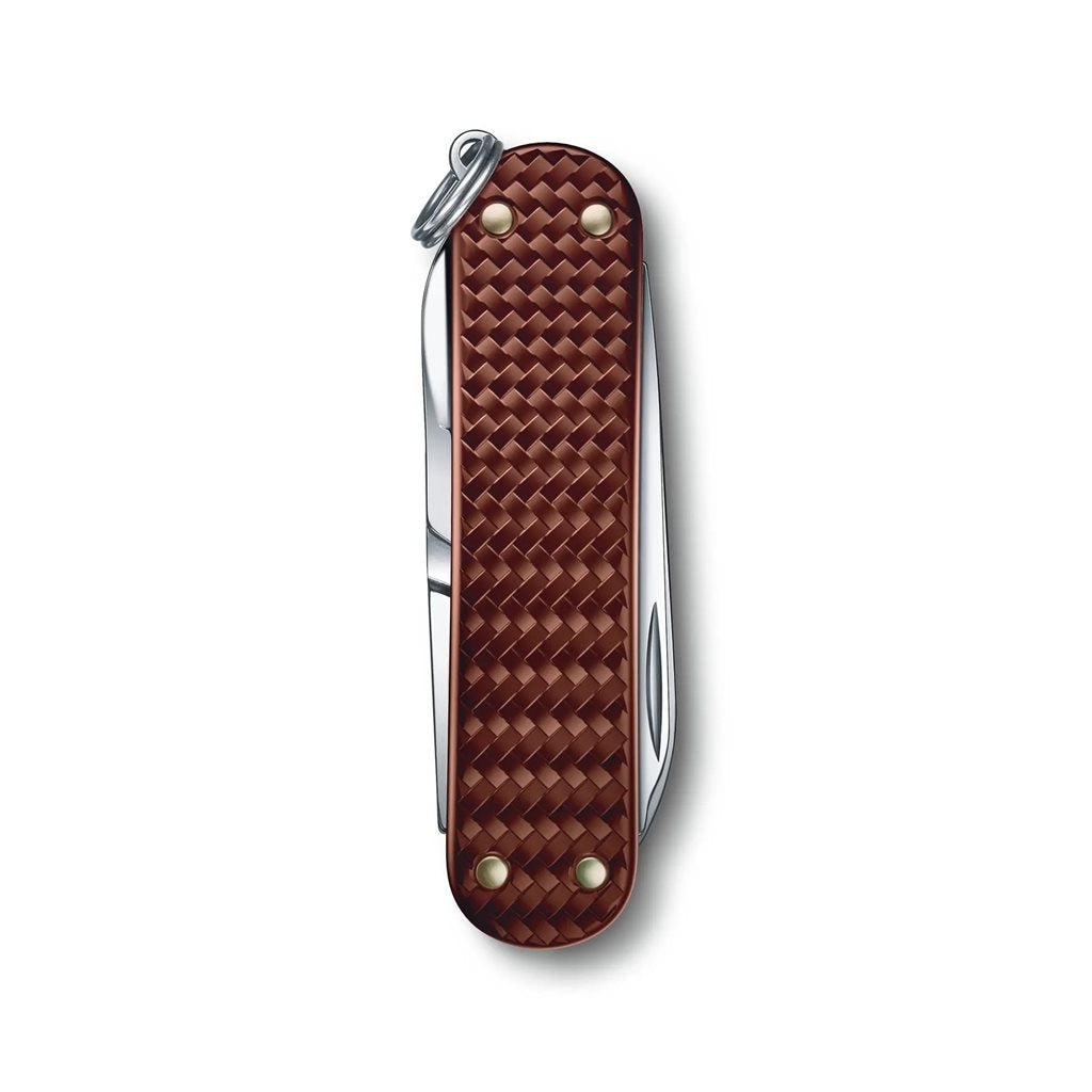 Navaja Victorinox Classic SD Alox 58 mm plateada, 5 funciones, acabado eloxado