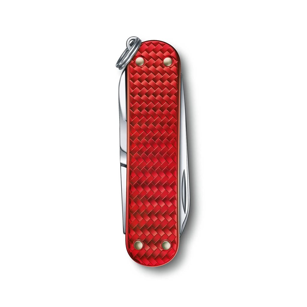 Navaja Victorinox Classic SD Alox 58 mm plateada, 5 funciones, acabado eloxado