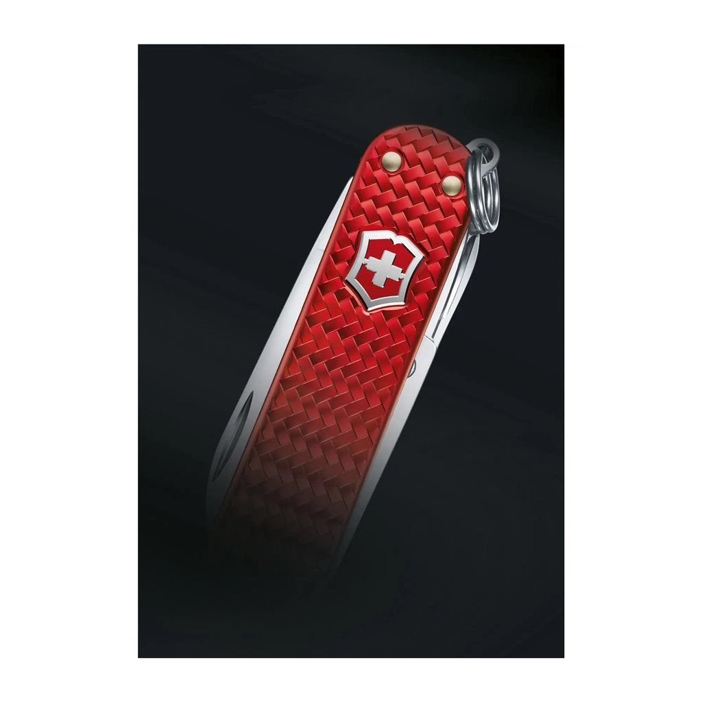 Navaja Victorinox Classic SD Alox 58 mm plateada, 5 funciones, acabado eloxado