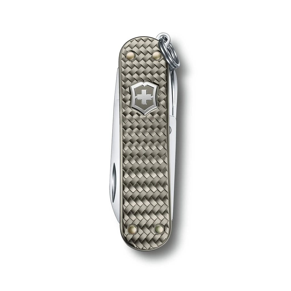 Navaja Victorinox Classic SD Alox 58 mm plateada, 5 funciones, acabado eloxado