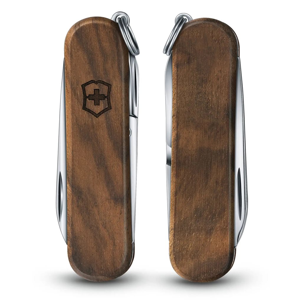 Navaja suiza Classic SD 58mm WOOD, acabado madera, compacta