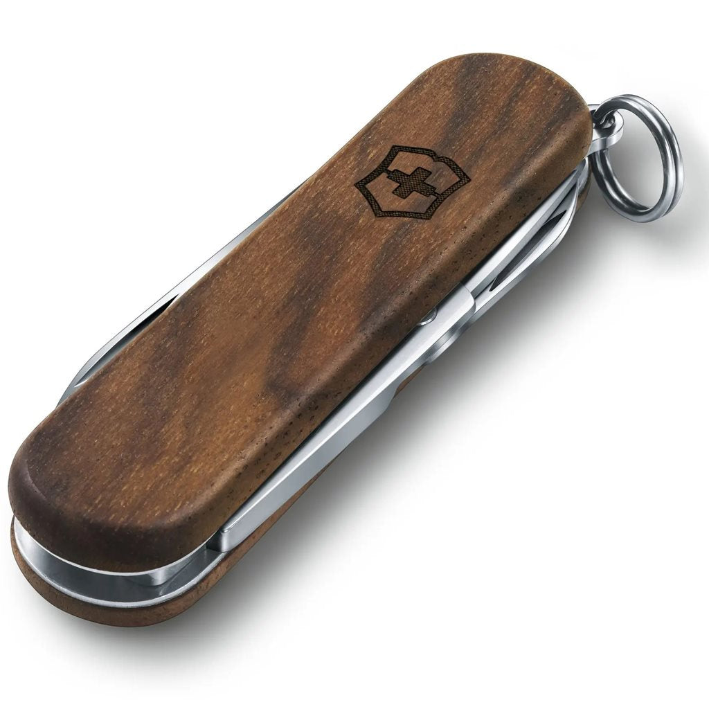 Navaja suiza Classic SD 58mm WOOD, acabado madera, compacta
