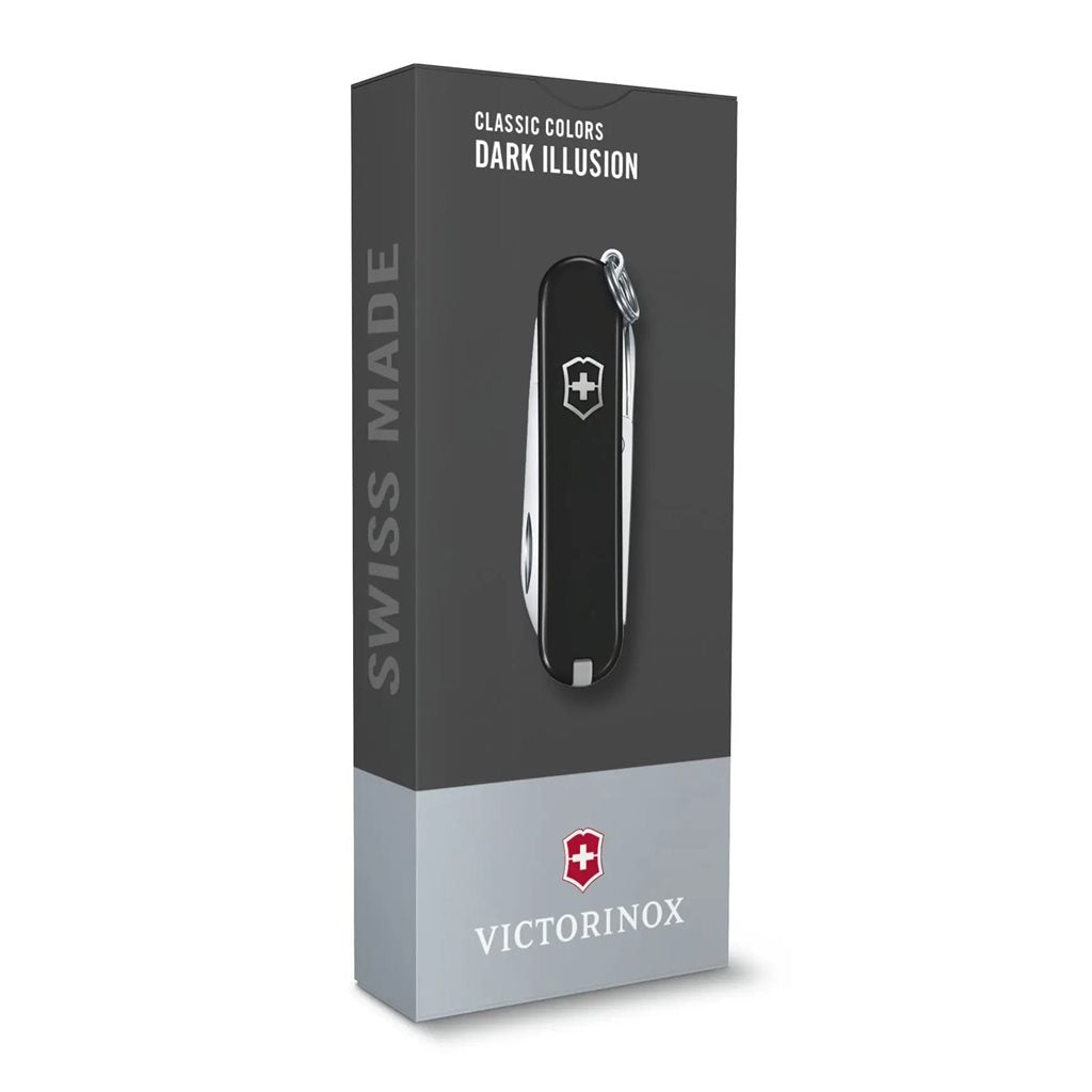 Navaja de bolsillo CLASSIC SD 58 mm negra, 7 funciones, formato llavero