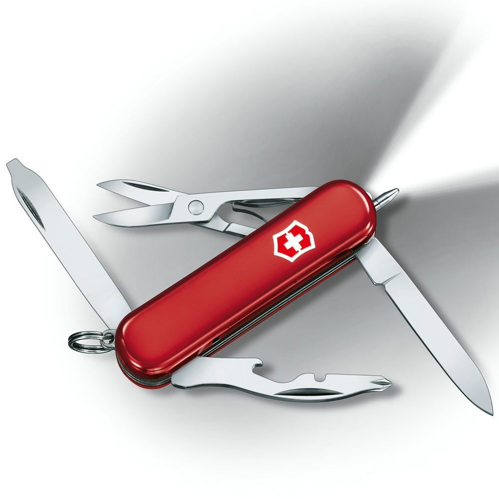 Navaja de bolsillo MIDNITE MANAGER roja 58 mm con LED