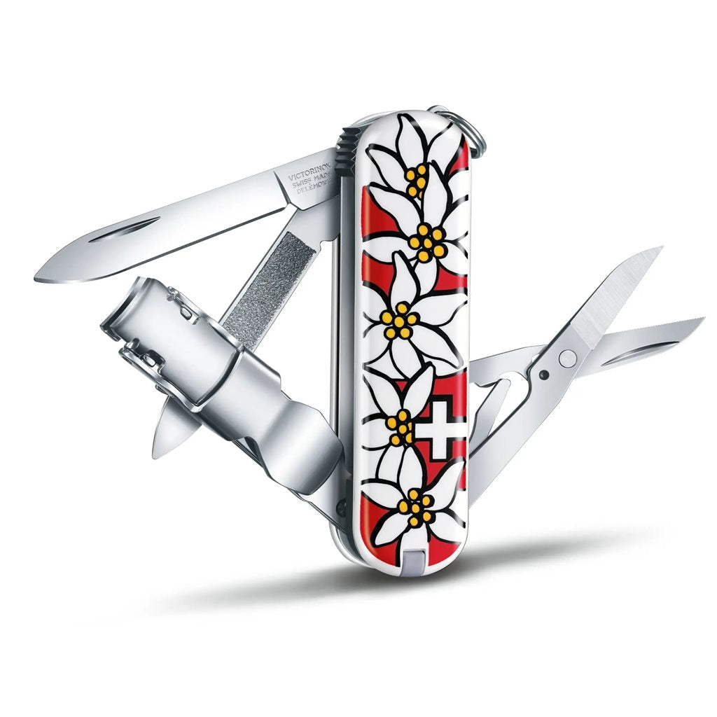 Cuchillo de bolsillo 65 mm NAIL CLIP 580 PROTĚŽ como llavero, 8 funciones