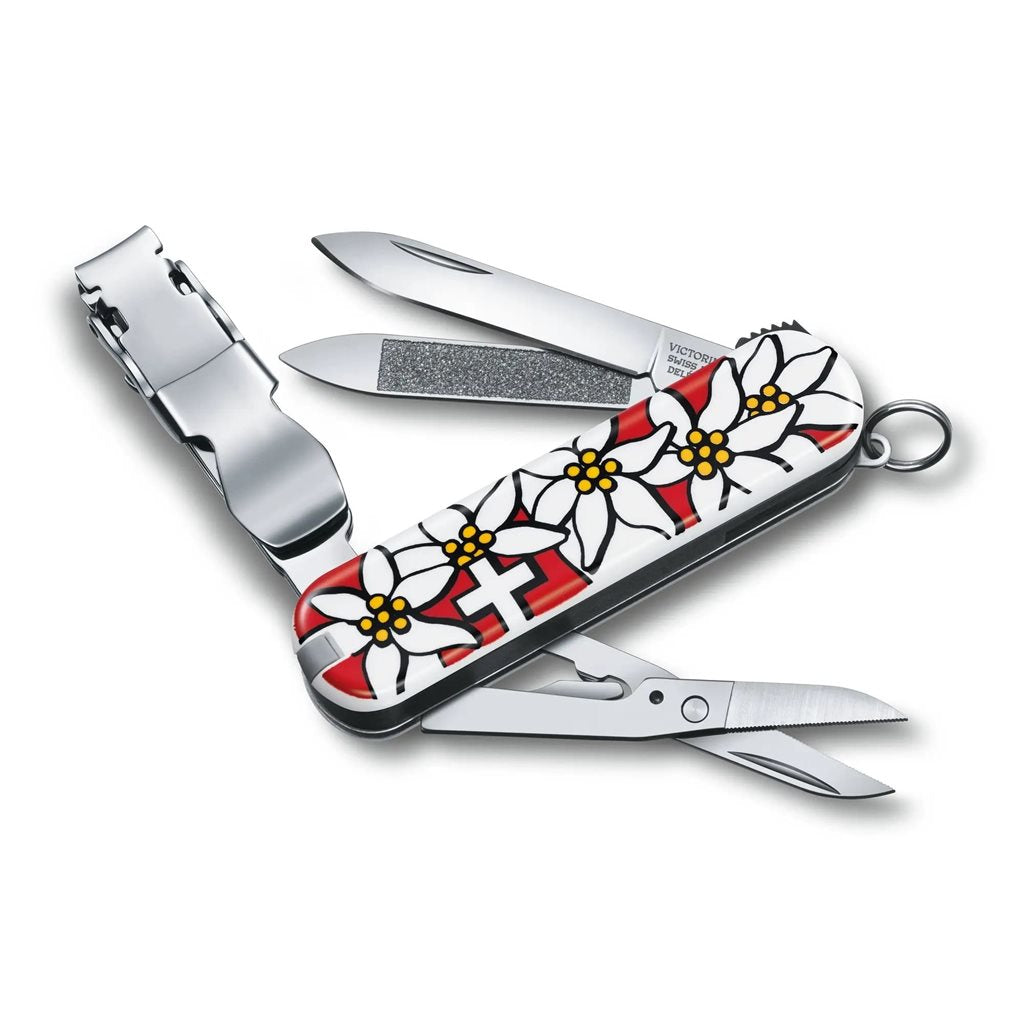 Cuchillo de bolsillo 65 mm NAIL CLIP 580 PROTĚŽ como llavero, 8 funciones