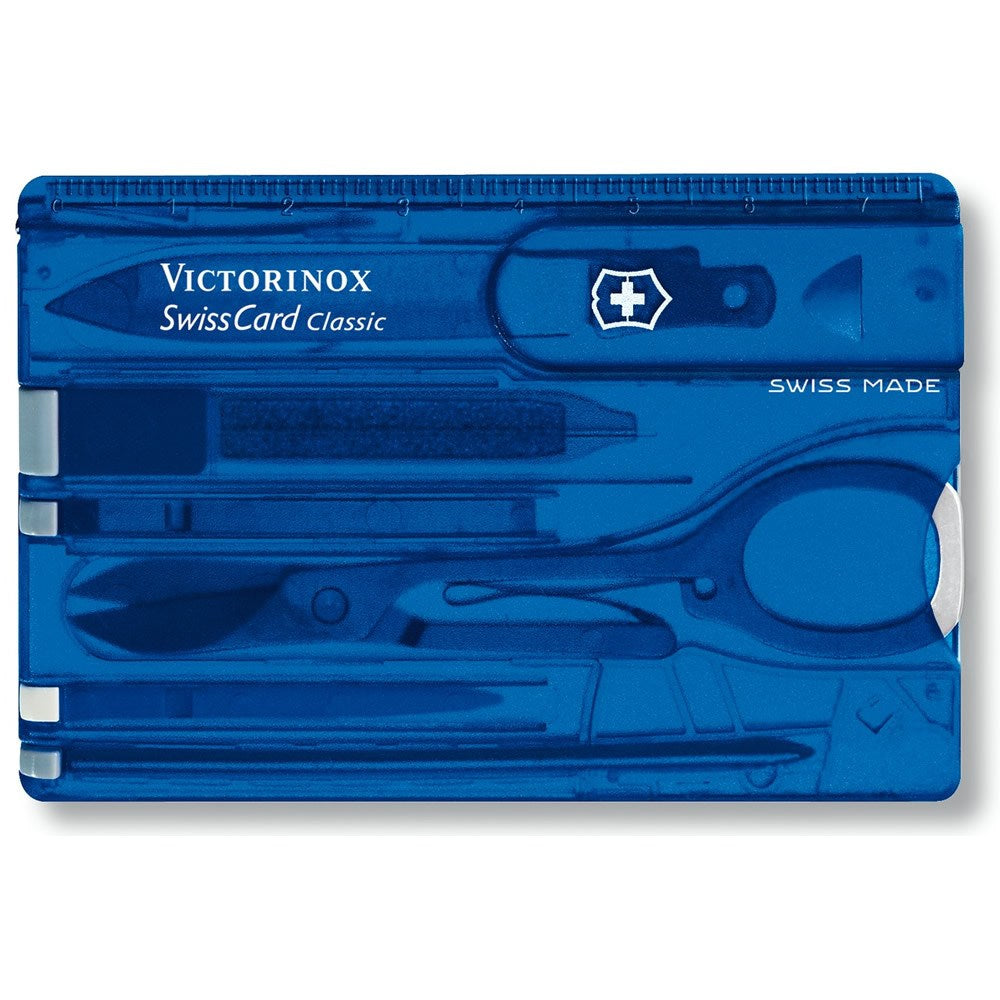 SwissCard CLASSIC transparente herramienta multifunción tamaño tarjeta de crédito
