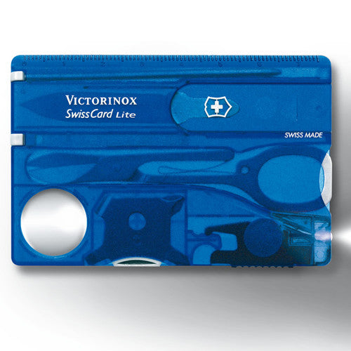 Victorinox SwissCard LITE transparente - tarjeta multifuncion ligera y compacta
