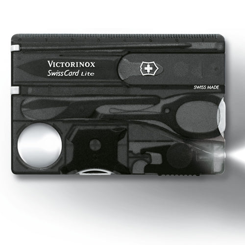 Victorinox SwissCard LITE transparente - tarjeta multifuncion ligera y compacta
