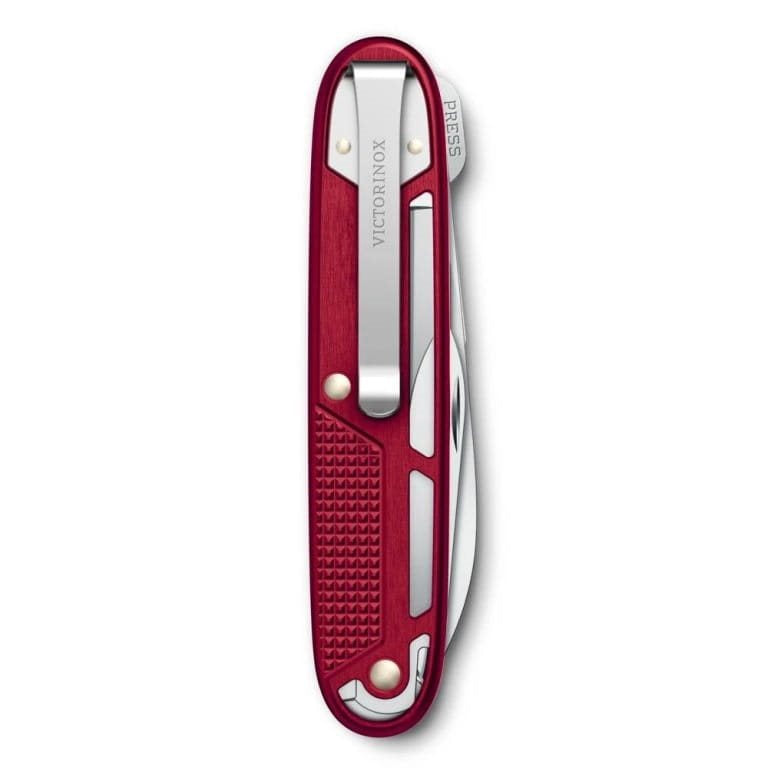 Navaja plegable SYNERGY ALOX 93 mm en rojo, 9 funciones