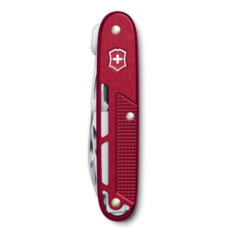 Navaja de bolsillo SYNERGY X ALOX 93 mm roja con 10 herramientas - vista del producto