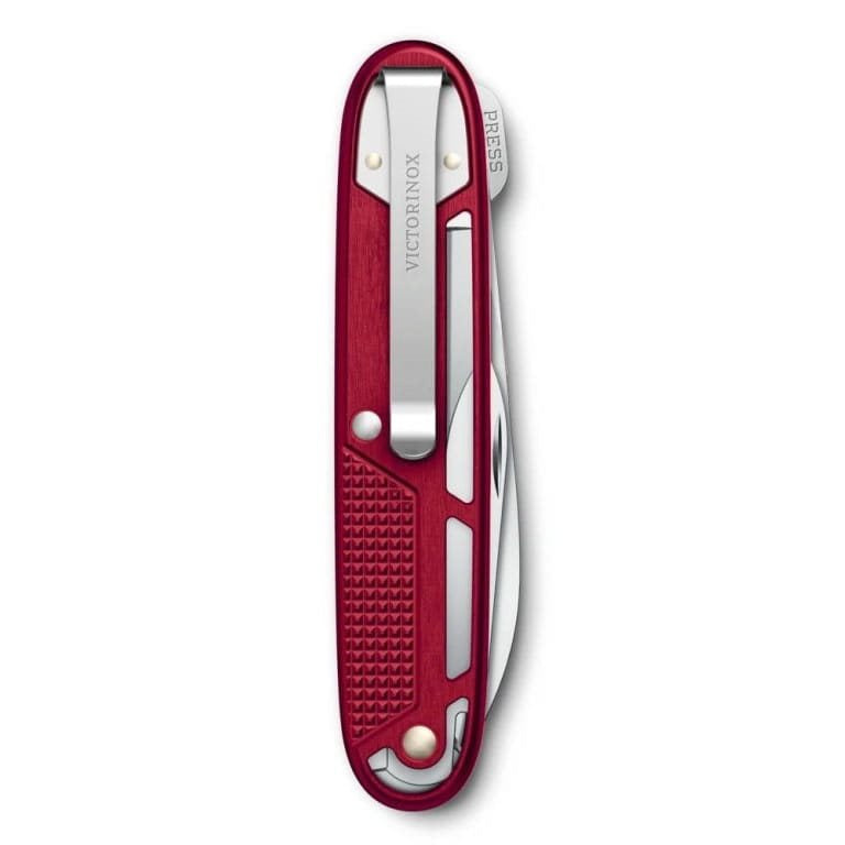 Navaja de bolsillo SYNERGY X ALOX 93 mm roja con 10 herramientas - vista del producto