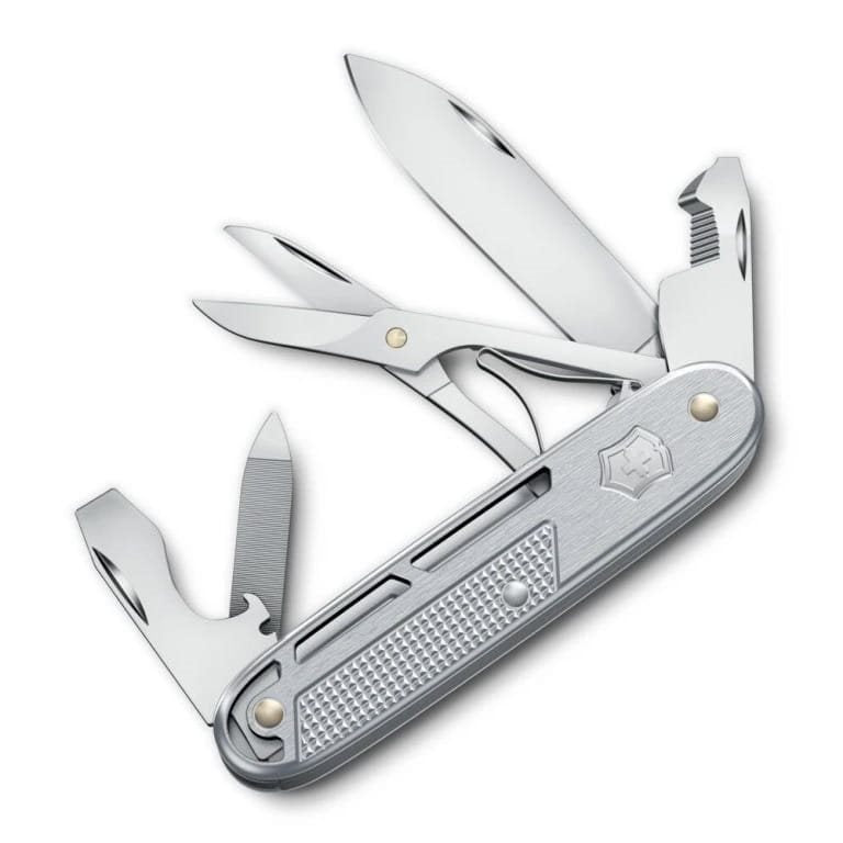 Navaja de bolsillo SYNERGY X ALOX 93 mm roja con 10 herramientas - vista del producto
