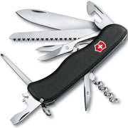 Navaja de bolsillo OUTRIDER 111 mm negra con cerradura lateral y 14 funciones