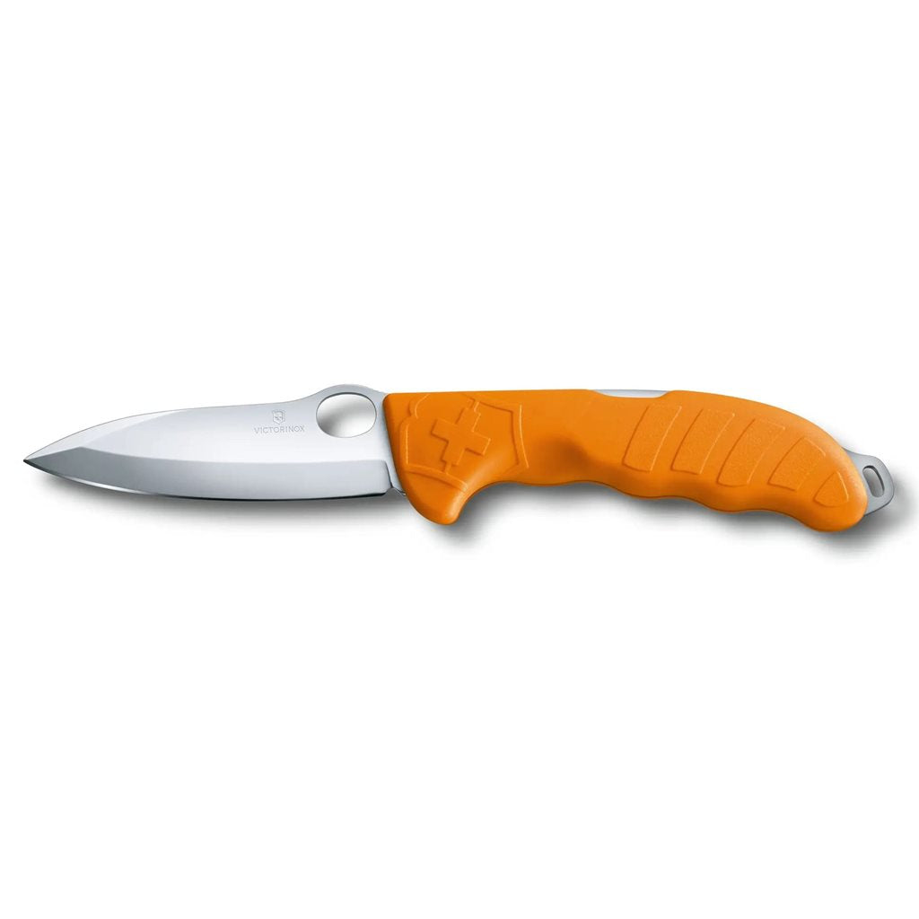 Navaja de bolsillo Victorinox HUNTER PRO M negra con funda de nylon verde, longitud 225 mm