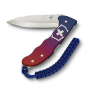 Navaja de bolsillo EVOKE Alox en azul y rojo, colección premium para outdoor
