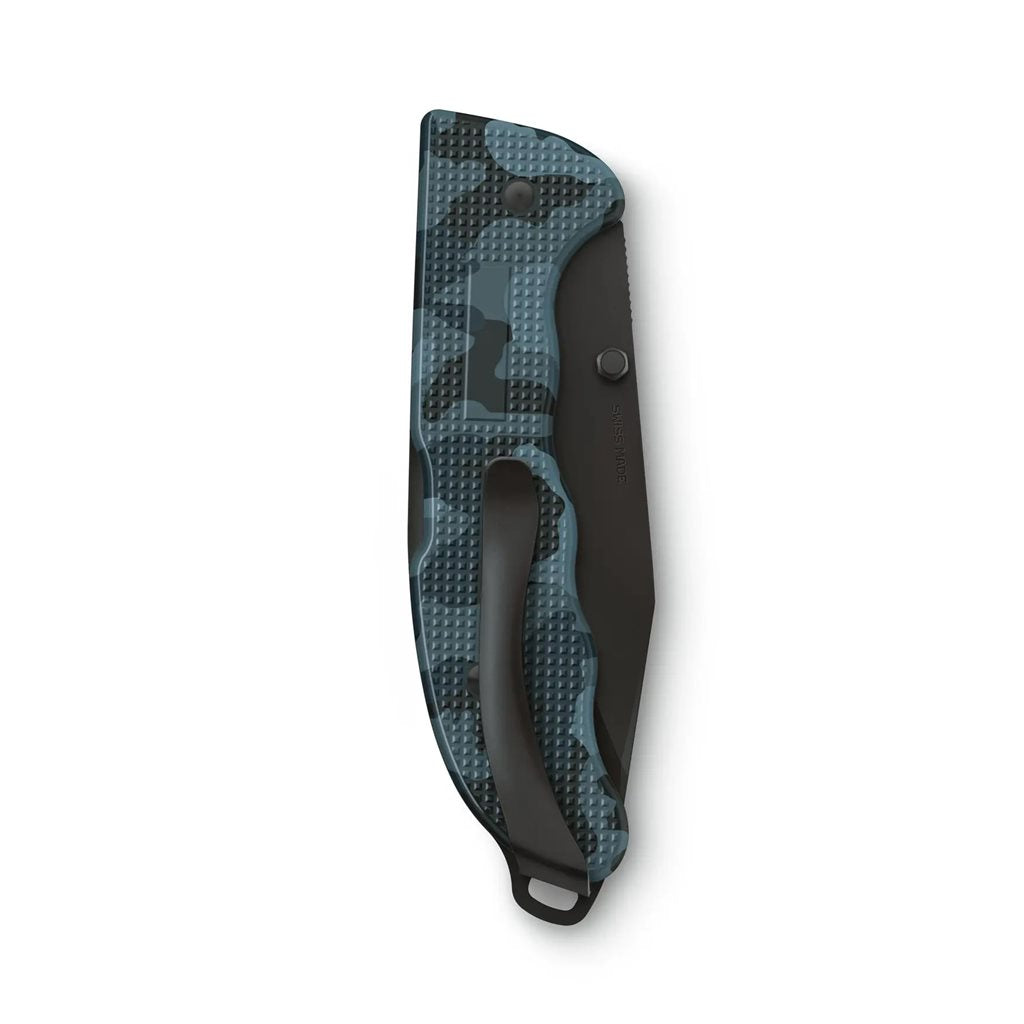 Navaja de bolsillo EVOKE Alox en azul y rojo, colección premium para outdoor