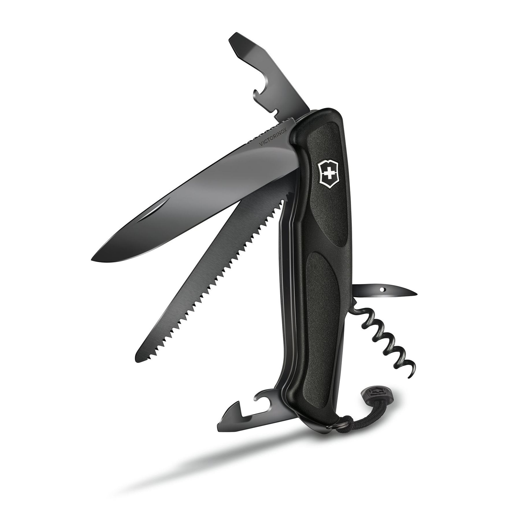 Navaja RangerGrip 55 ONYX BLACK 130 mm con bloqueo y 12 funciones