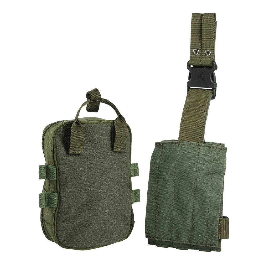 Bolsa BMPS - botiquín negro en tejido 1000D Armadura, compatible con sistema MOLLE