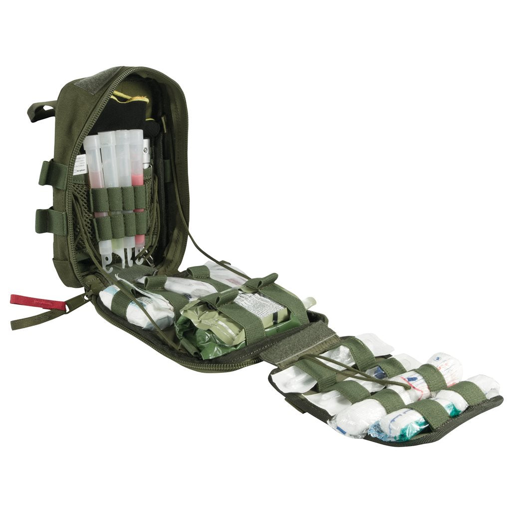 Bolsa BMPS - botiquín negro en tejido 1000D Armadura, compatible con sistema MOLLE
