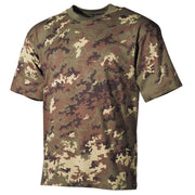 Camiseta US de algodón manga corta camuflaje