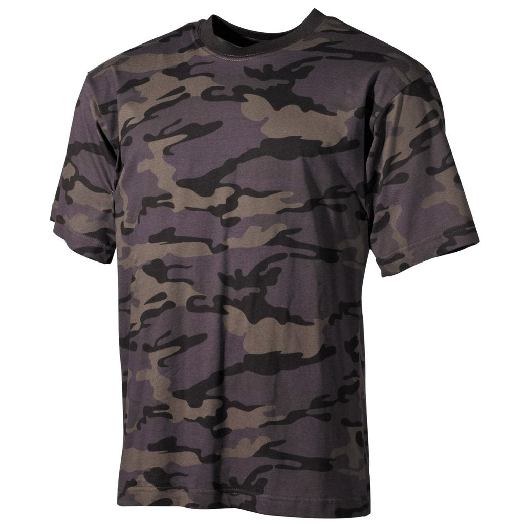Camiseta COMBAT CAMO de manga corta para hombre, 100% algodón, 170 g/m², estampado camuflaje