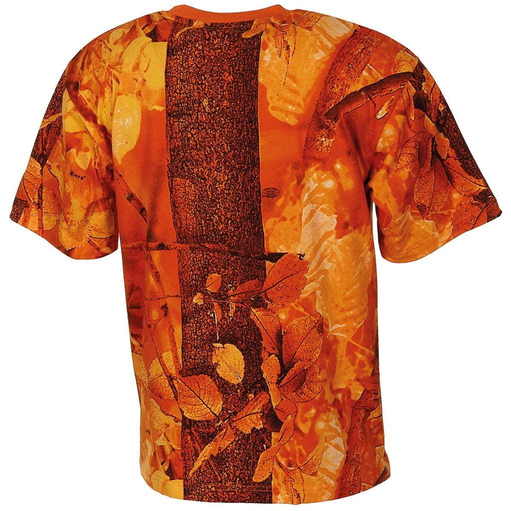 Camiseta HUNTER ORANGE 100% algodón 170 g/m², manga corta, naranja