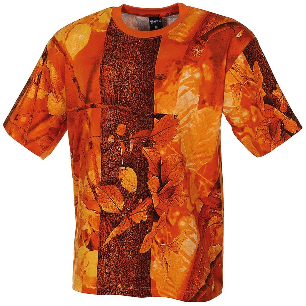 Camiseta HUNTER ORANGE 100% algodón 170 g/m², manga corta, naranja
