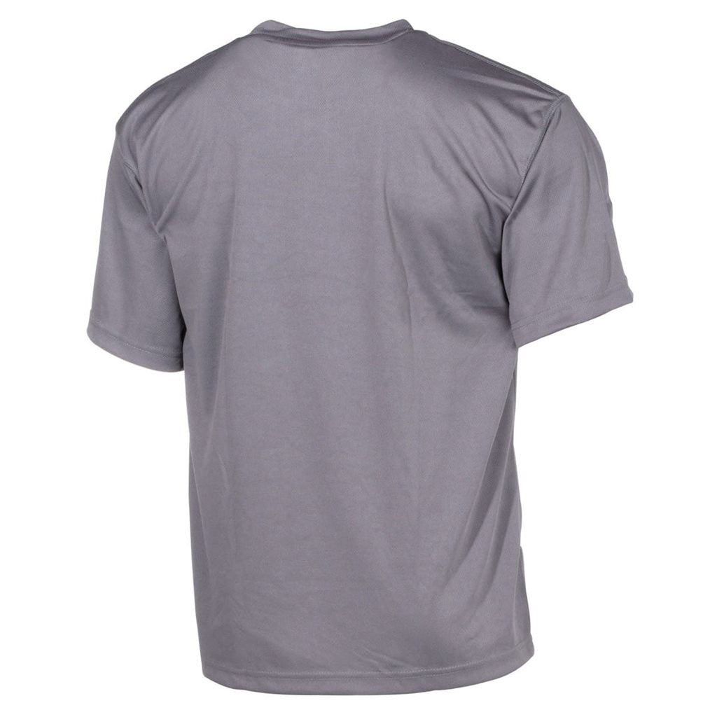 Camiseta táctica gris Urban Grey de secado rápido y transpirable, manga corta, 100% poliéster 160 g/m²