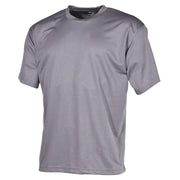 Camiseta táctica gris Urban Grey de secado rápido y transpirable, manga corta, 100% poliéster 160 g/m²