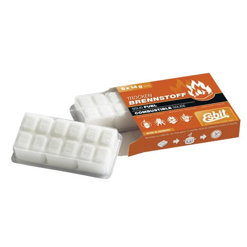 Tabletas de alcohol sólido ESBIT 6x14 g, recarga para hornillo de campaña