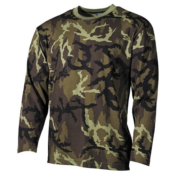 Camiseta manga larga camuflaje AČR Vz.95 (Les), 100% algodón