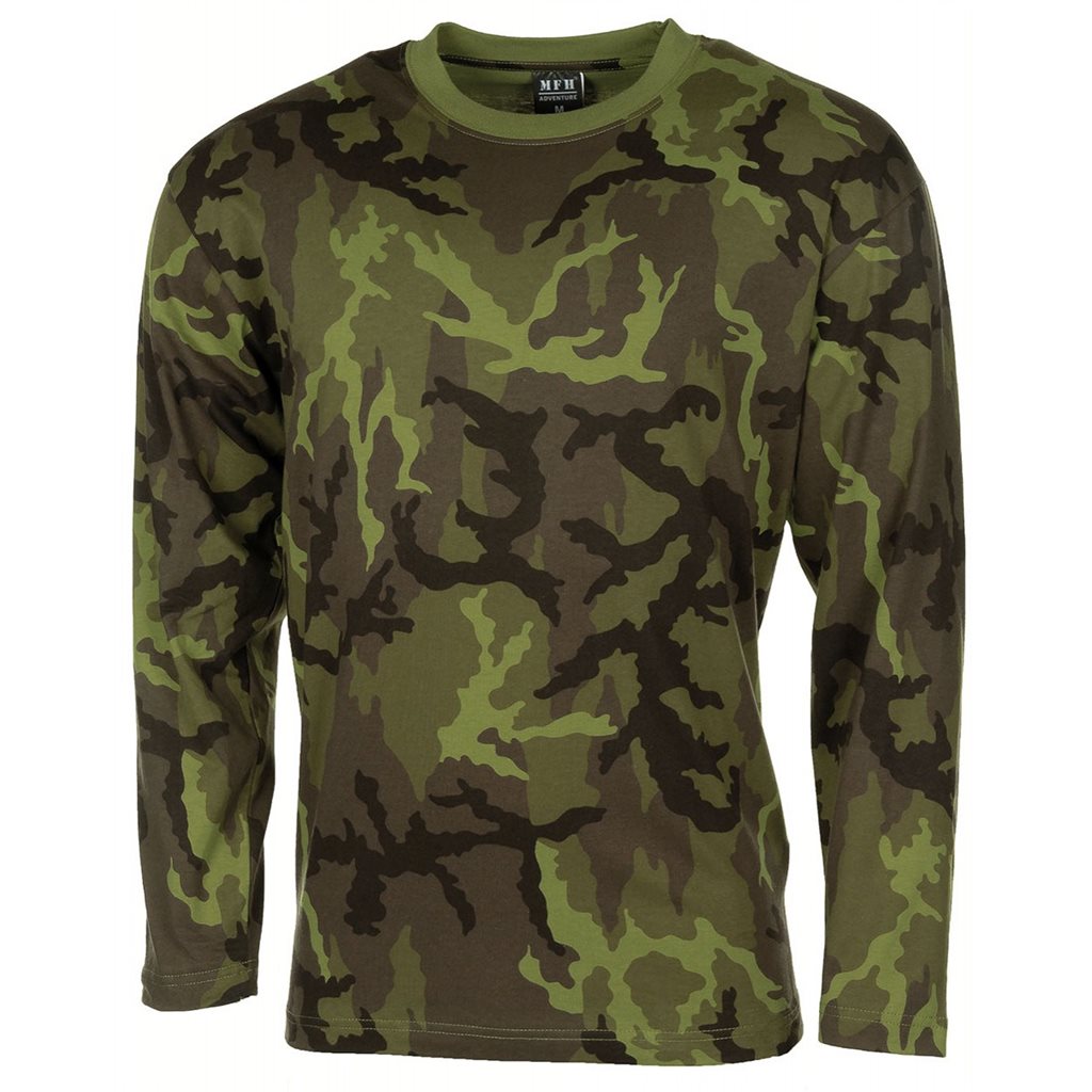 Camiseta manga larga camuflaje AČR Vz.95 (Les), 100% algodón