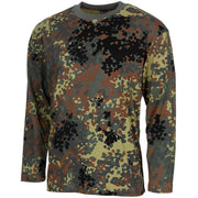 Camiseta manga larga camuflaje FLECKTARN 100% algodon