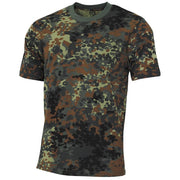 Camiseta STREETSTYLE FLECKTARN manga corta en camuflaje checo 95, corte moderno y estampado de alta calidad