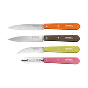 Set de cuchillos OPINEL Fifties - 4 piezas con mangos lacados