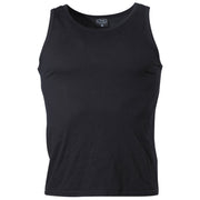 Camiseta sin mangas negra de algodón 100% 160 g/m²