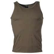 Camiseta sin mangas verde 100% algodón 160 g/m²